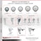 Service Caster 3 Inch SS Thermoplastic Rubber 1/2 Inch Threaded Stem Caster Set Total Lock Brake SCC-SSTSTTL20S314-TPRB-381615-4 - alternate 3